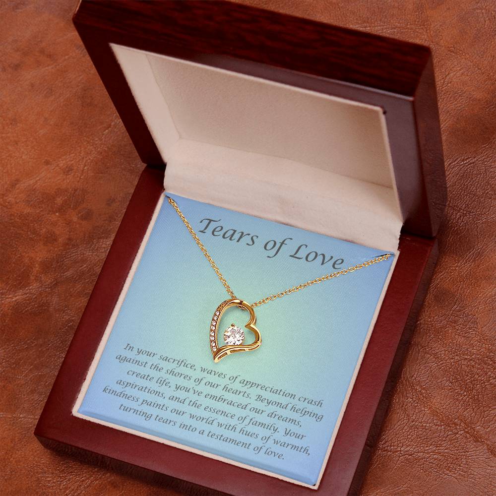 Tears of Love-Gestational Carrier/Surrogate/Egg Donor Heart Necklace