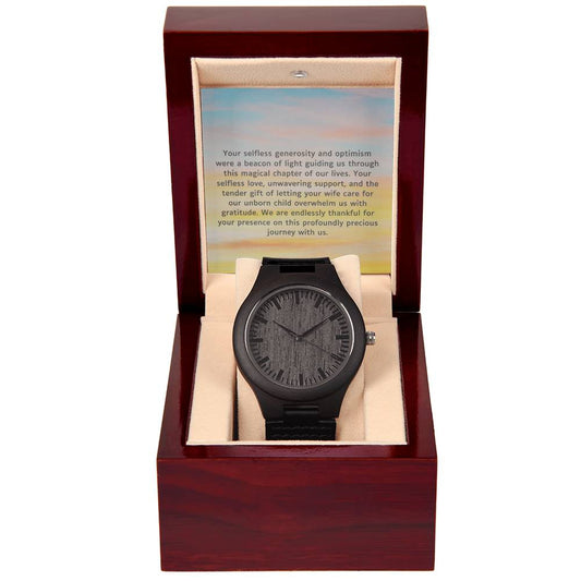 Gestational carrier/Surrogate Husband Wooden Watch