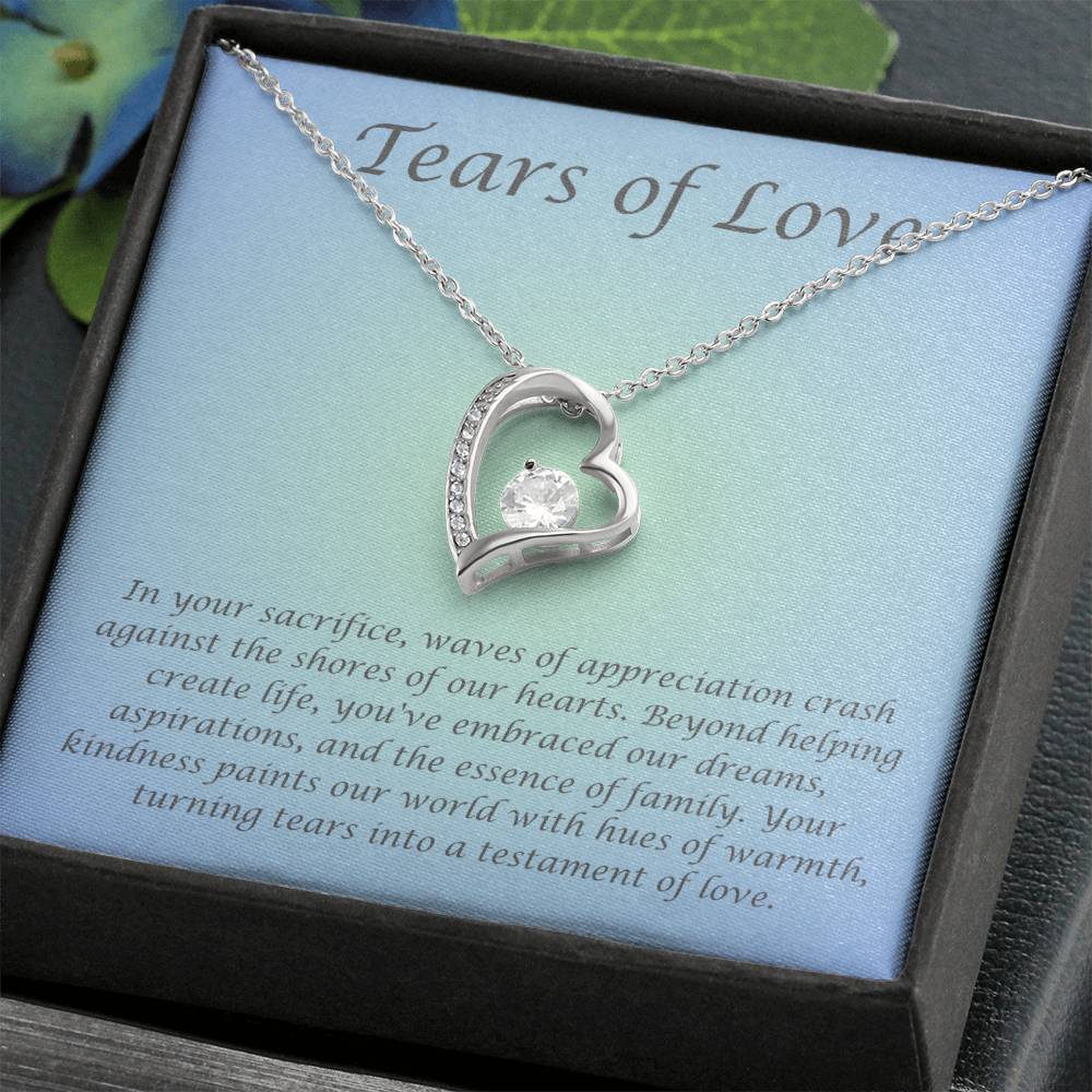 Tears of Love-Gestational Carrier/Surrogate/Egg Donor Heart Necklace