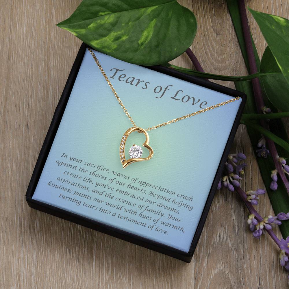 Tears of Love-Gestational Carrier/Surrogate/Egg Donor Heart Necklace